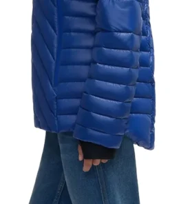 Esmay Lightweight Mixed Media Quilted Packable Puffer Jacket - Women's