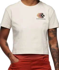 Faded Crop Short Sleeve Tee - Women's