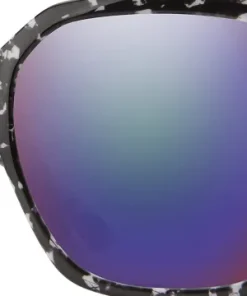 Flare Sunglasses - Black Marble - ChromaPop Polarized Violet Mirror Lens