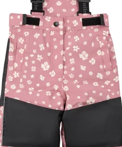 Floral Print On Dusty Pink Snowsuit - Girl