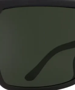 Flynn Sunglasses - Soft Matte Black Frame - Happy Gray Green Lens