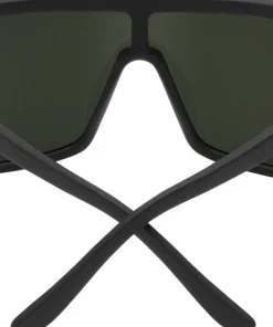 Flynn Sunglasses - Soft Matte Black Frame - Happy Gray Green Lens