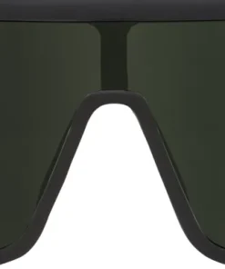 Flynn Sunglasses - Soft Matte Black Frame - Happy Gray Green Lens