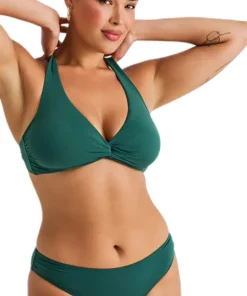 Front Twist D-Cup Crop Bikini Top - Women's