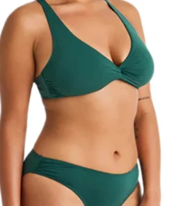 Front Twist D-Cup Crop Bikini Top - Women's