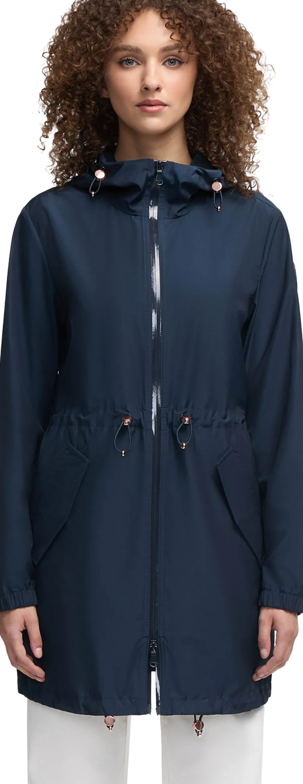 Galena Hooded Short Raincoat - Women's