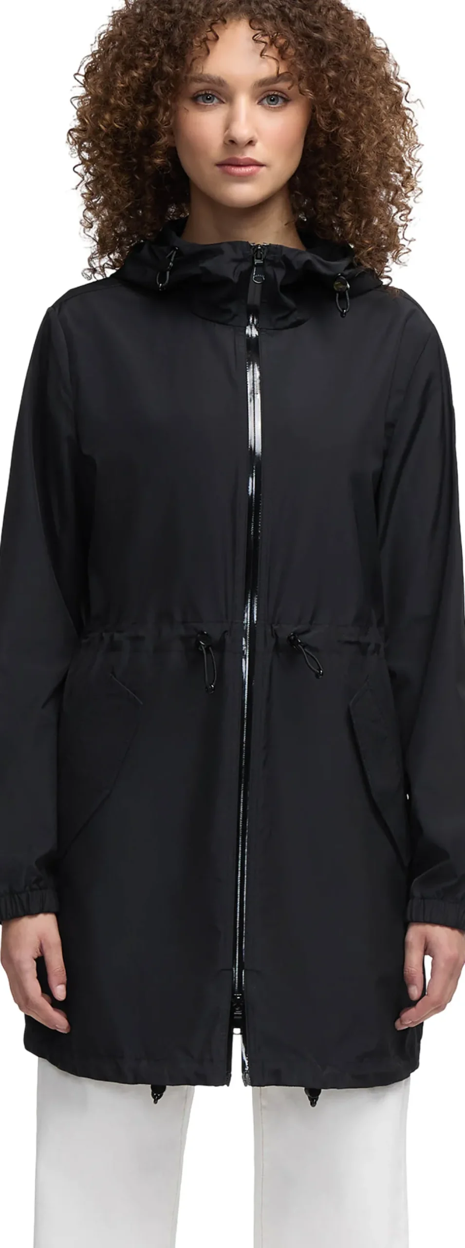 Galena Hooded Short Raincoat - Women's