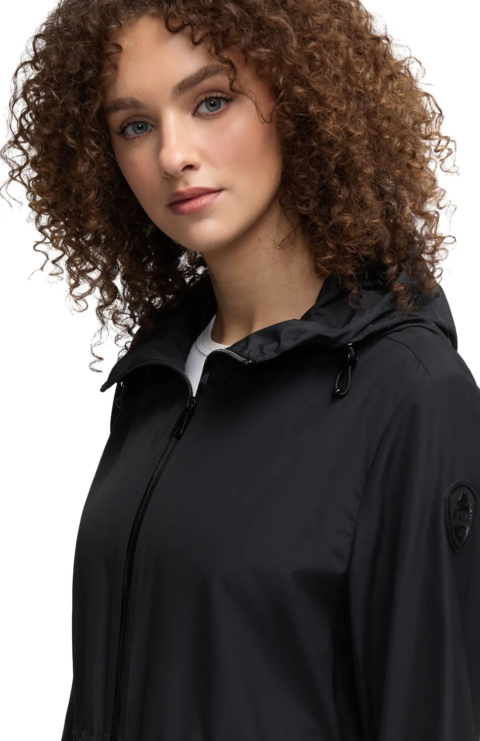 Galena Hooded Short Raincoat - Women's