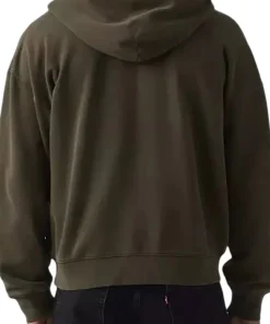 Hayes Boxy Grunge Wash Full-Zip Sweatshirt - Men's
