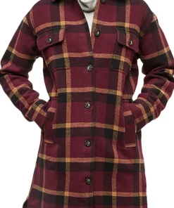 Heavy Weight Flannel Long Jacket - Women's