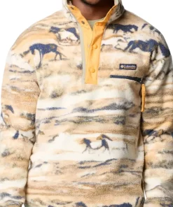 Helvetia II Printed Half Snap Fleece Pullover - Men's