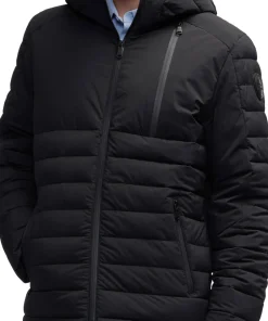 Henrik Lightweight Stretch Puffer Jacket with Fixed Hood - Men's