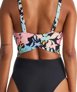 High Leg Wrap One-Piece Swimsuit - Women's