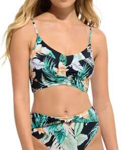 High-Waist Swim Bottom with Front Knot - Women's