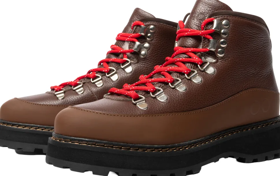 Hiking Core Cap Grained Leather Hiking Boots - Women's