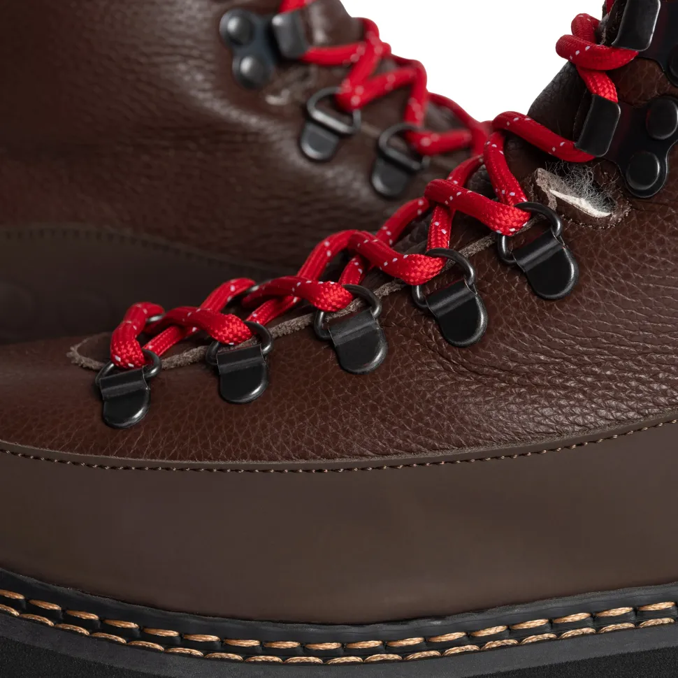 Hiking Core Cap Grained Leather Hiking Boots - Women's