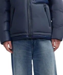 Hoku Mixed-Media Jacket with Fixed Hood - Men's