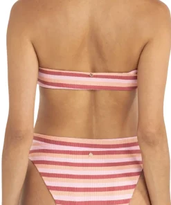 Ibiza Stripe Rib Hi-Waist Swim Bottom - Women's