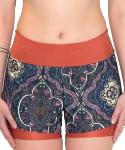 2-in 1 Mesh Split Run Shorts - Women's