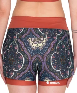 2-in 1 Mesh Split Run Shorts - Women's