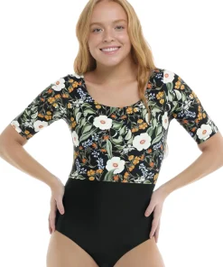 Inflorescence Kat Short Sleeve One-Piece Swimsuit - Women's