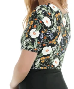 Inflorescence Kat Short Sleeve One-Piece Swimsuit - Women's