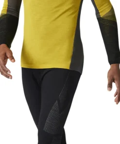 Intraknit Thermal Merino Crew Neck Colorblock Base Layer Top - Men's