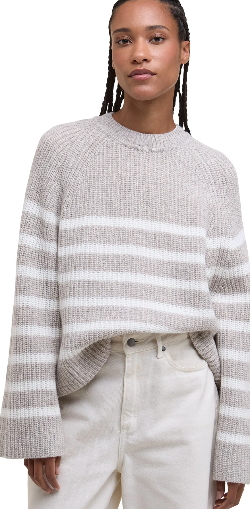 Irene Striped Crew Neck Jumper - Women's
