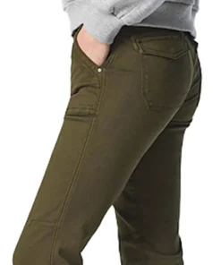 Ivy Dark Jade Twill Non-Denim Jean - Women's