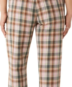 Jane Double Weave Plaid Straight Leg Pant - Women's