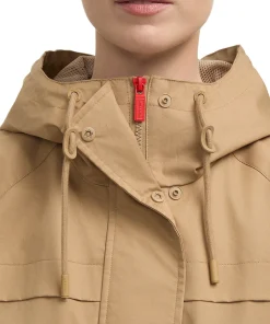Jency Cotton High Low Hemline Rain Jacket - Women's