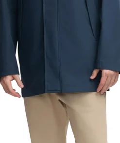 Kaito Car Coat with Fixed Hood - Men's