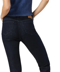 Kathleen Solid Rinse Feather Blue Denim Jeans - Women's
