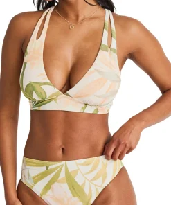 Key Hole Straps Crop Bikini Top - Women's