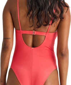Lace-Up One-Piece Swimsuit - Women's