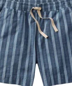 Lakewashed Mid-Rise Stripe Dock Shorts - Women's