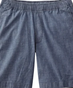Lakewashed Stretch Chambray Pull-On Shorts 8" - Men's