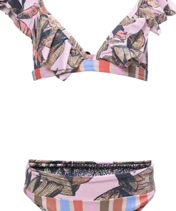 Laranja Frills Bikini Set - Girls
