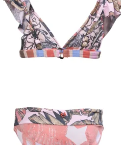 Laranja Frills Bikini Set - Girls