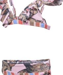 Laranja Frills Bikini Set - Girls