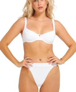 Lime Ribbed High Rise Tanga Bottom - Women's