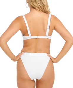 Lime Ribbed High Rise Tanga Bottom - Women's