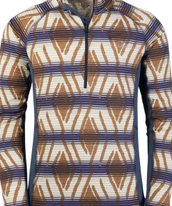 L.L.Bean Midweight Printed 1/4 Zip Base Layer Top - Men's