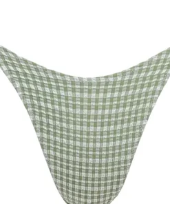Lola Check Tie Side High-Cut Bikini Bottom - Women's