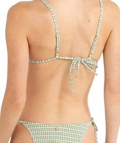 Lola Check Tie Side High-Cut Bikini Bottom - Women's