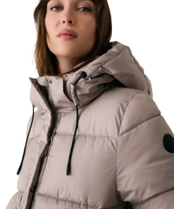 London Cropped Puffer Hooded Jacket - Women's