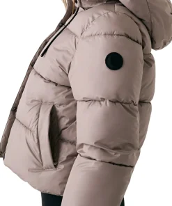 London Cropped Puffer Hooded Jacket - Women's