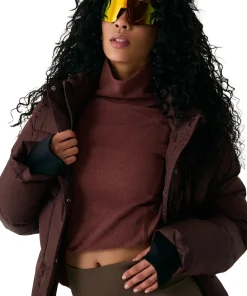 London Cropped Puffer Hooded Jacket - Women's