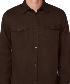 Long Sleeve Knit Flannel Shirt - Men's