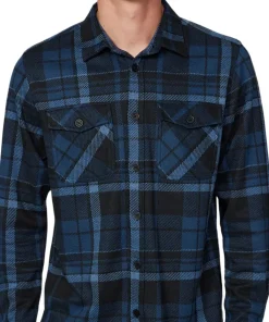 Long Sleeve Knit Flannel Shirt - Men's